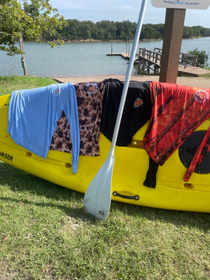 Long Sleeve Hooded Fishing Shirts - Orange Bison Company