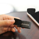 Magic Sticker Fastener Tape Nylon Cable Organizer, Size: 20 mm x 1 m for Samsung Galaxy A90 (2019) - Black