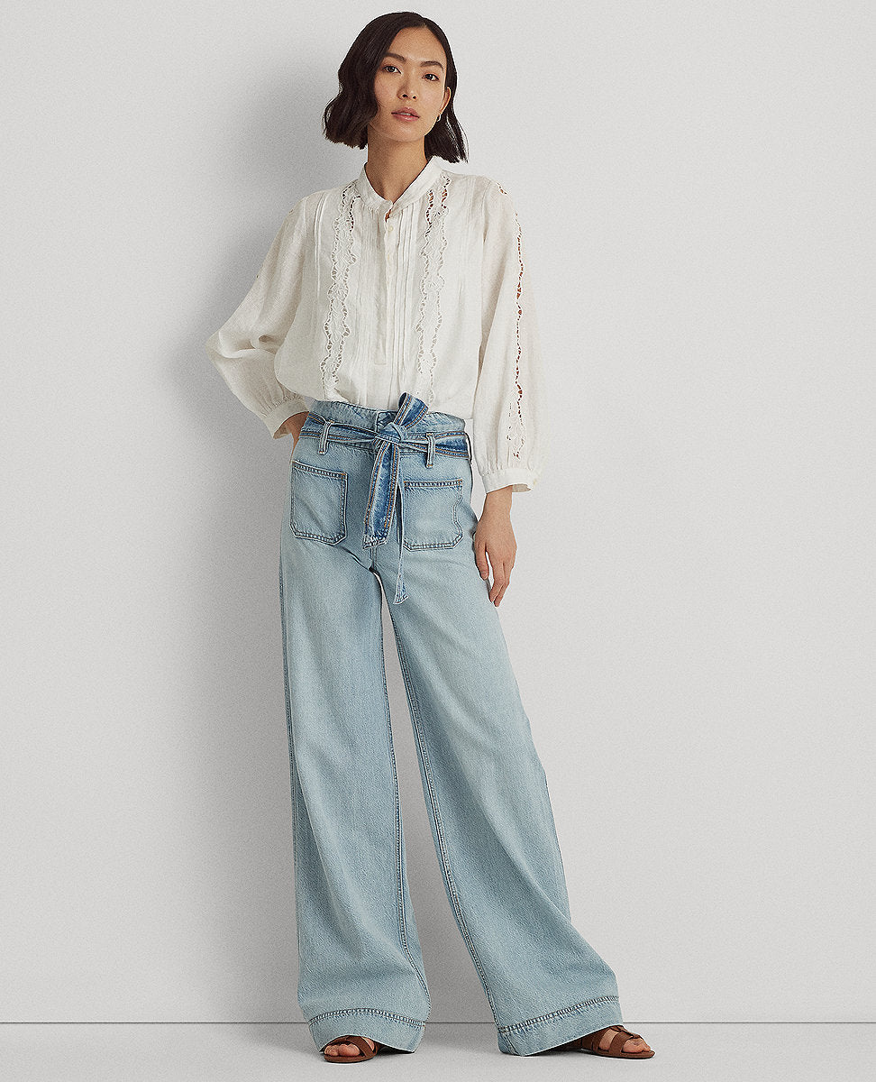 lauren ralph lauren wide leg jeans