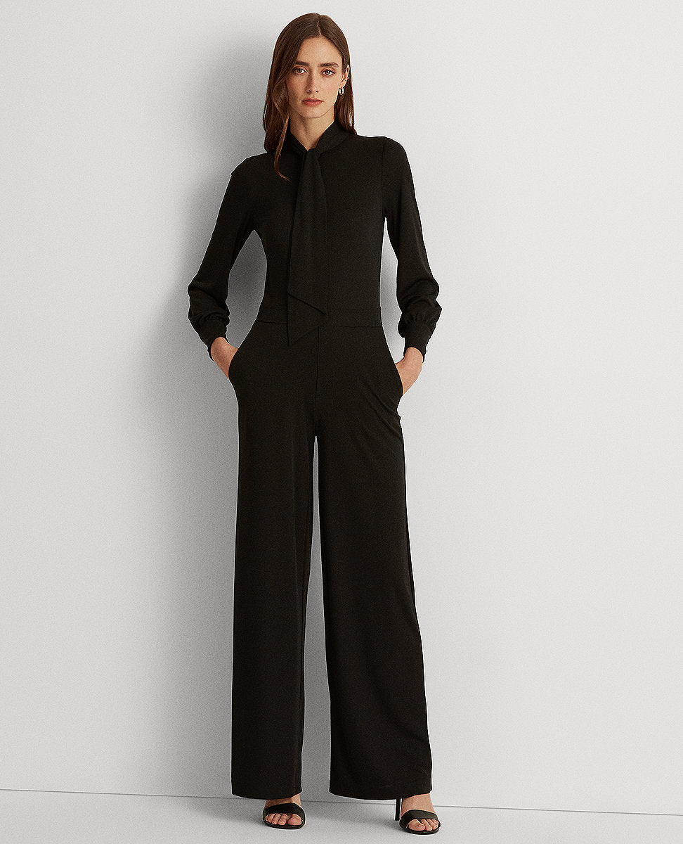 louren ローレン back tie over jumpsuit | www.carmenundmelanie.at