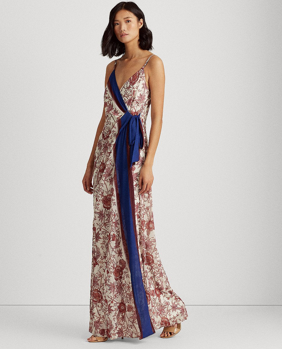 ralph lauren georgette gown