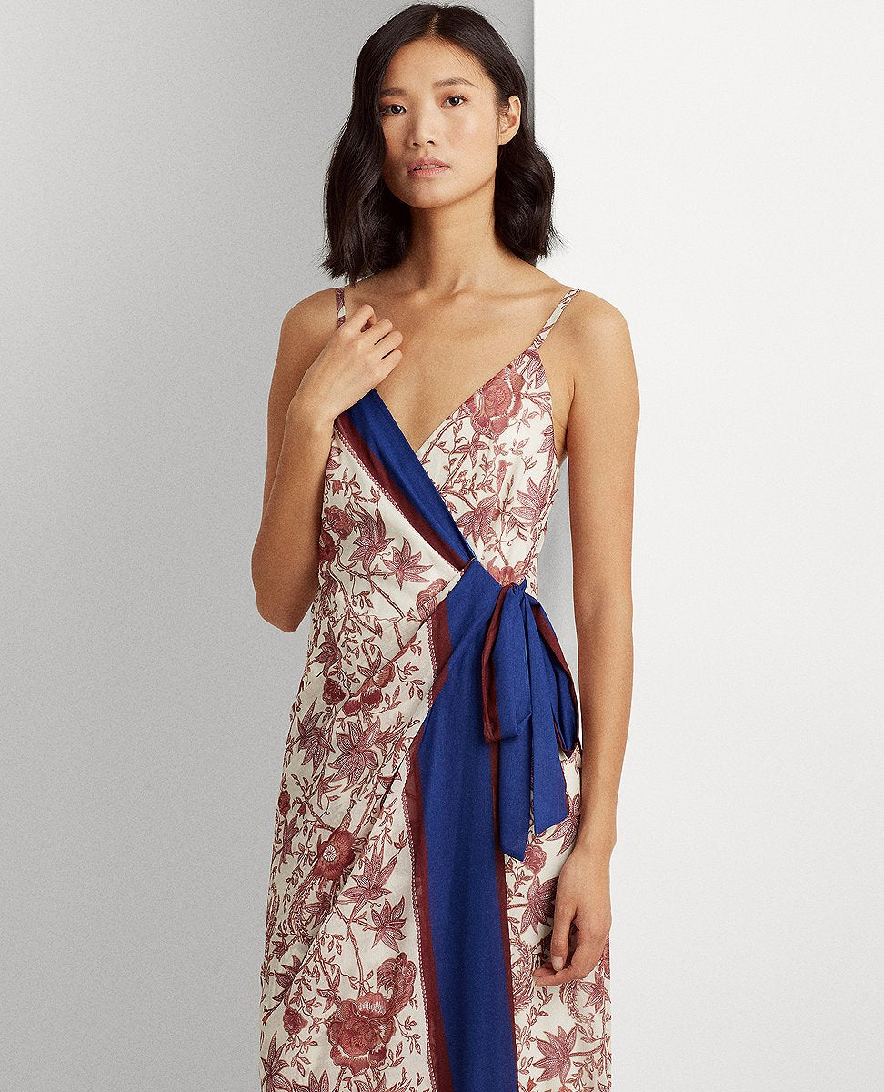 lauren ralph lauren georgette sleeveless gown