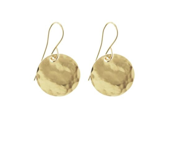 Misuzi Classic Hammered Earrings-Gold, SS and Rose Gold – Own Little World