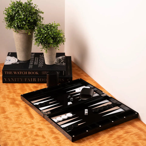 lucite luxury luxe backgammon set