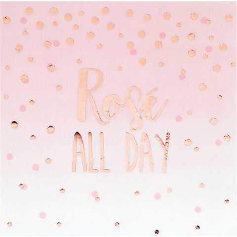 Rose all day paper lunch napkins