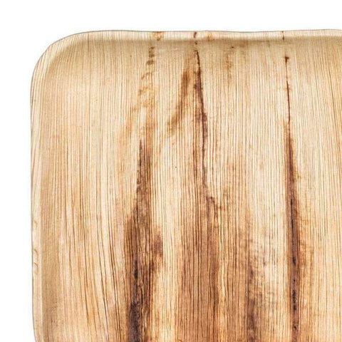 eco-friendly bamboo and palm leaf plates