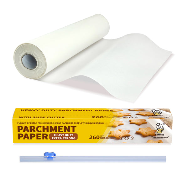 Unbleached Parchment Paper Roll for Baking, 15 in x 210 ft, 260 Sq.Ft