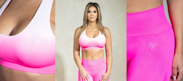 Banner showcasing the vibrant evolution of Ombre Athletic Wear in 2024, reflecting the embrace of colorful fitness trends for a dynamic and stylish workout experience.