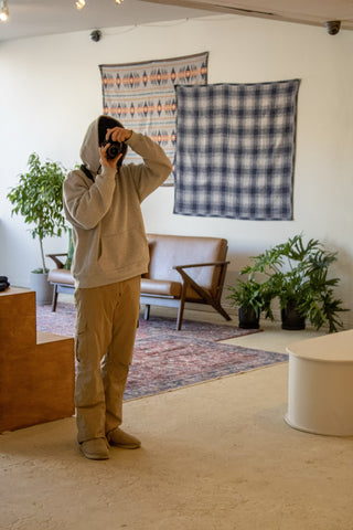Our founder, Daniel Sitt, snapping some shots of our Aspen pop-up