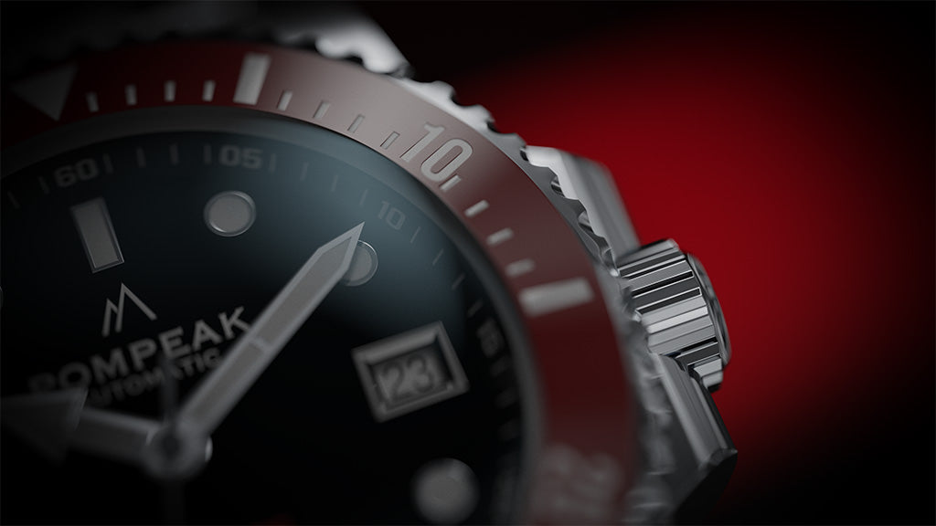 Pompeak Sub-Aquatic Red Ceramic Bezel