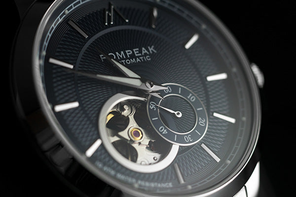 open-heart watch Pompeak watches gentlemens collection