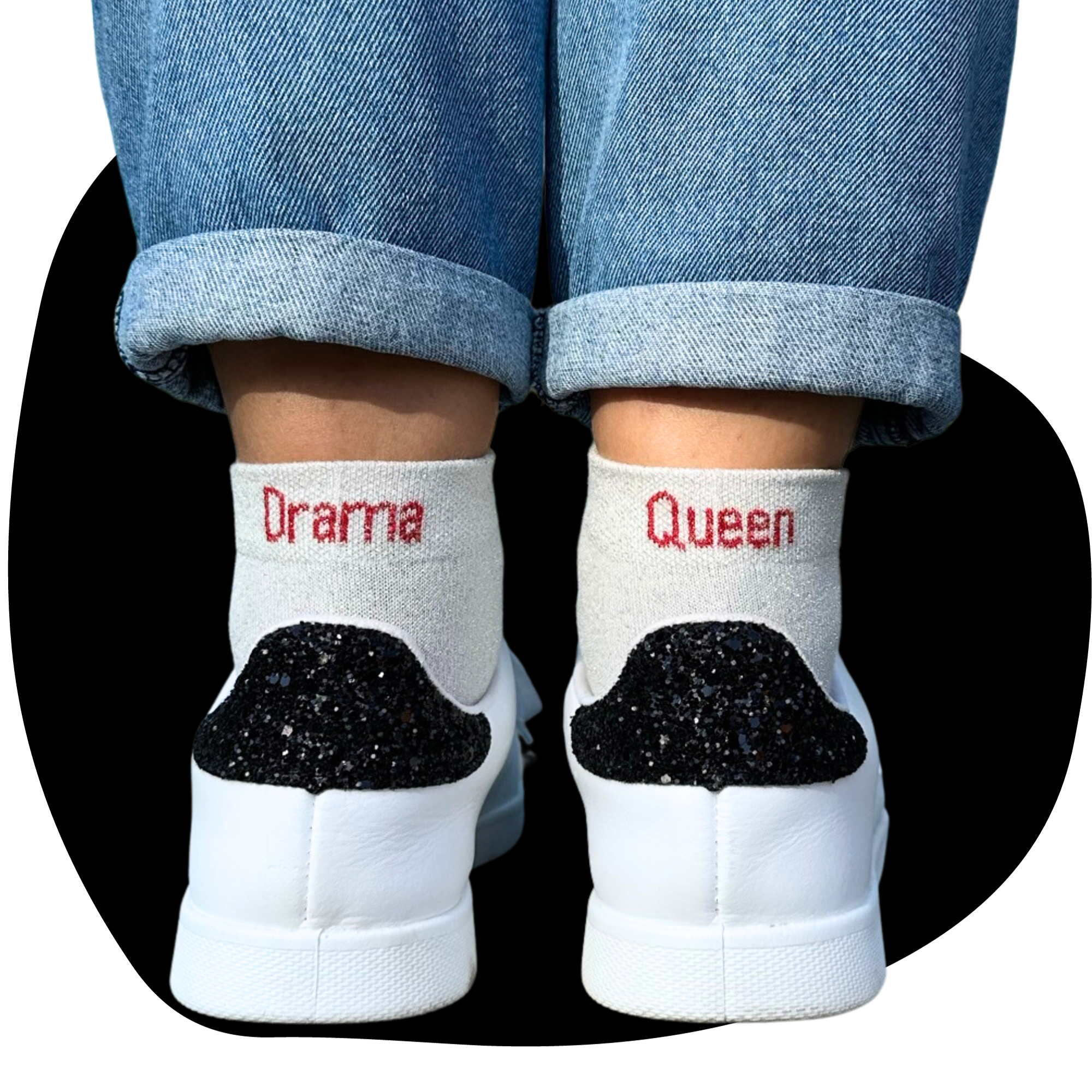 Chaussettes à paillettes Drama Queen par KlaK