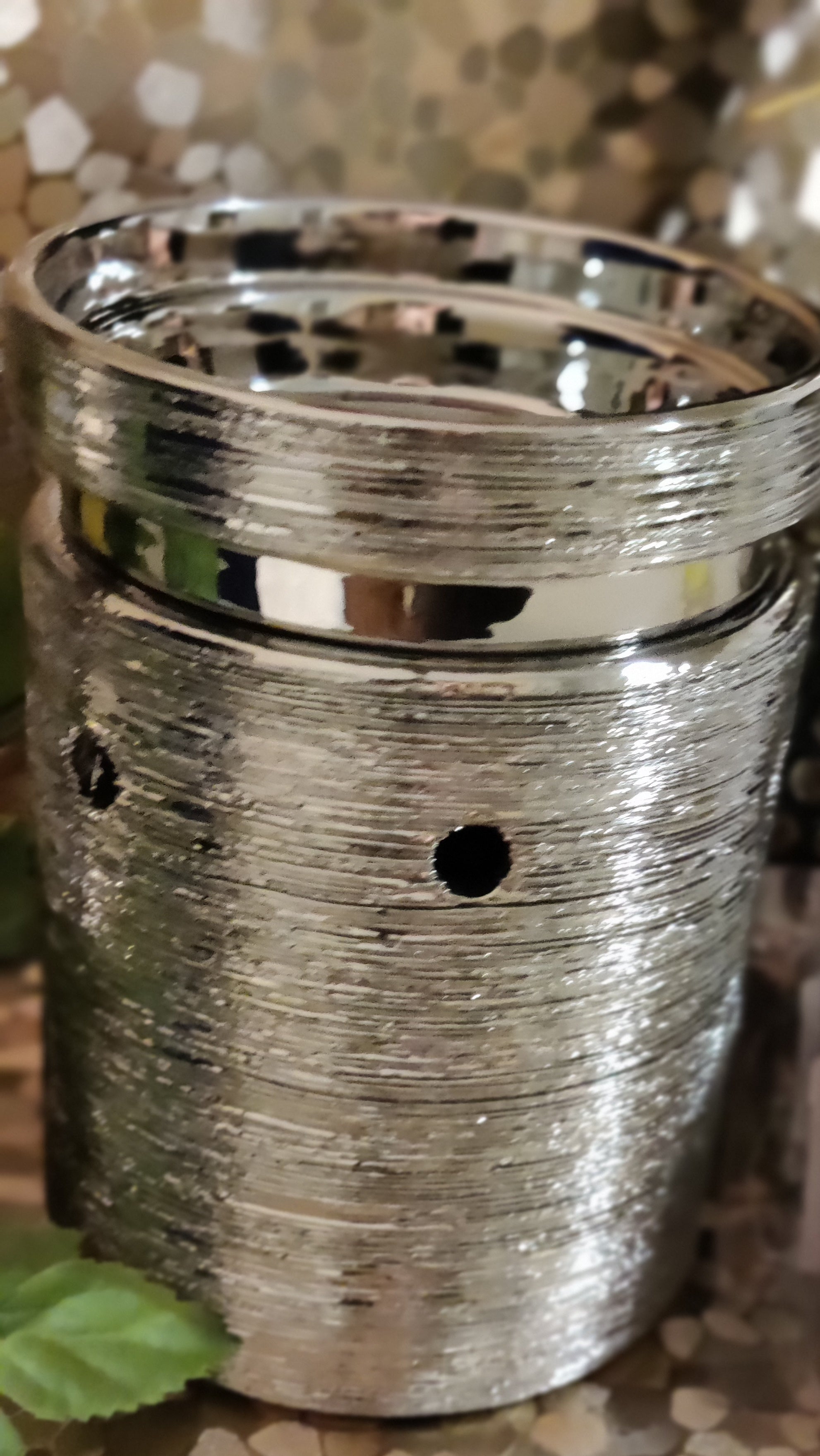 Small Chrome Oval Wax Burner – A Melt In Time Ltd