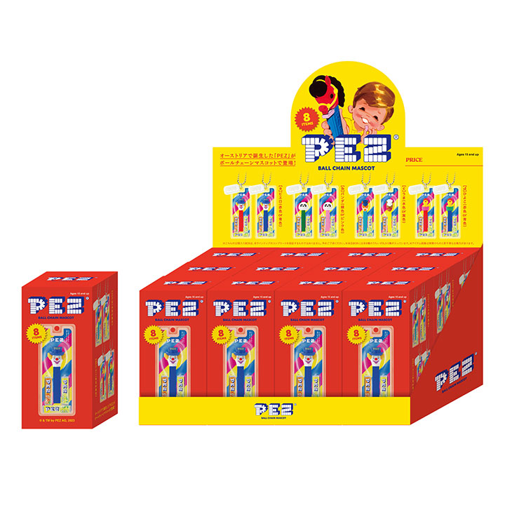 売れ筋】 PEZ ペッツ ボールチェーンマスコット ボックス ８種セット