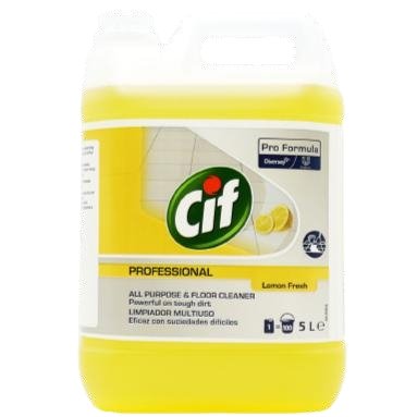 Cif Cleanboost Cream Cleaner for hard surfaces with no damage, 500ml, Lemon  scent