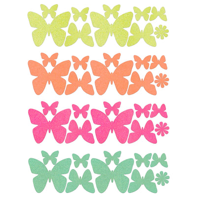 Butterfly Blacklight Body Stickers-40 Pk - Sasswear