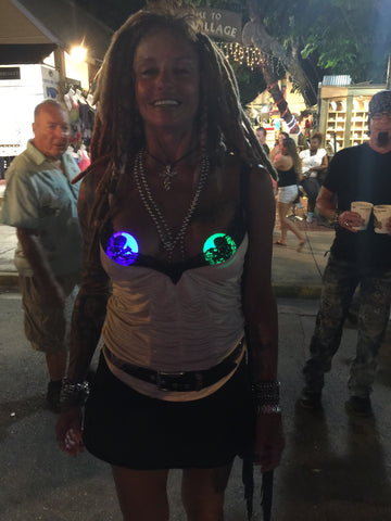 Skulls LED Pasties Pirate Costume Bike Week