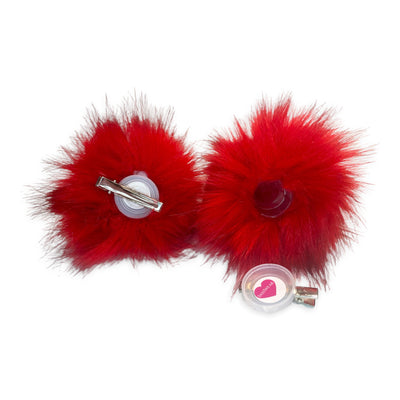 Stash Buns: Secret Stash Clip on Buns (Red)