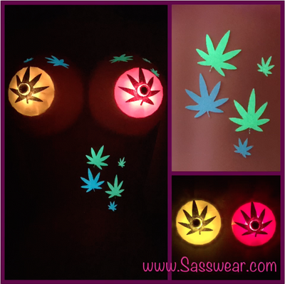 Pot Leaf LED Pasties - Sasswear