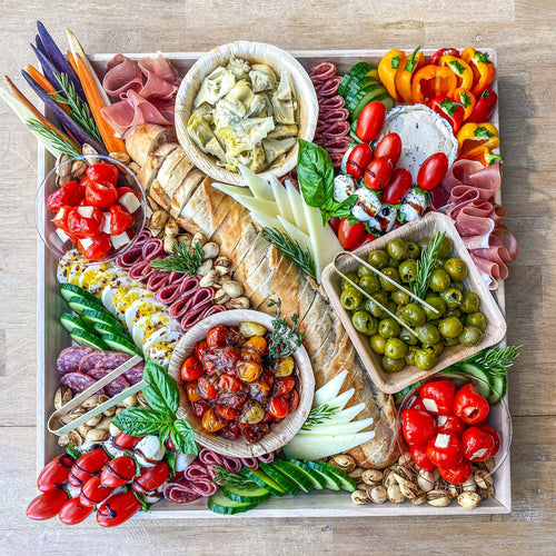 Giant Spring Grazing Board for a Crowd — Gathered Living