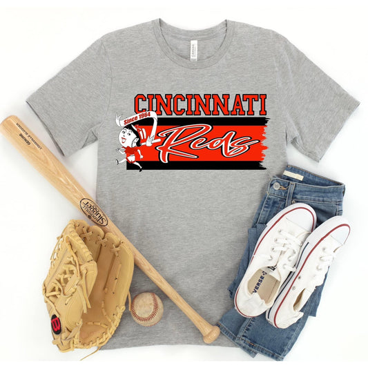 Cincinnati Reds Stacked Tee Shirt