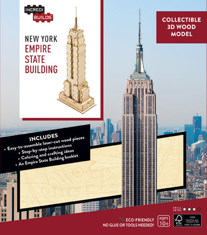 IncrediBuilds: New York: Empire State Building Deluxe Book and Model Set