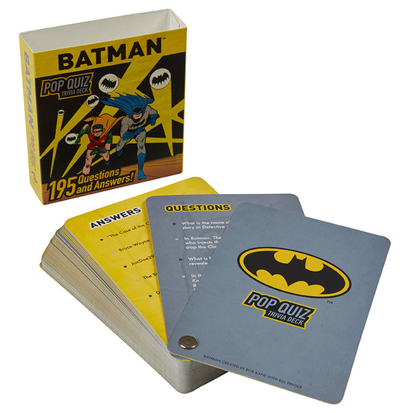 DC Comics: Batman Pop Quiz Trivia Deck – Insight Editions