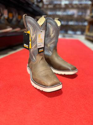 Ariat Alamo Brown Earth Bound work Boot Soft Toe - Roman Valley Ranch