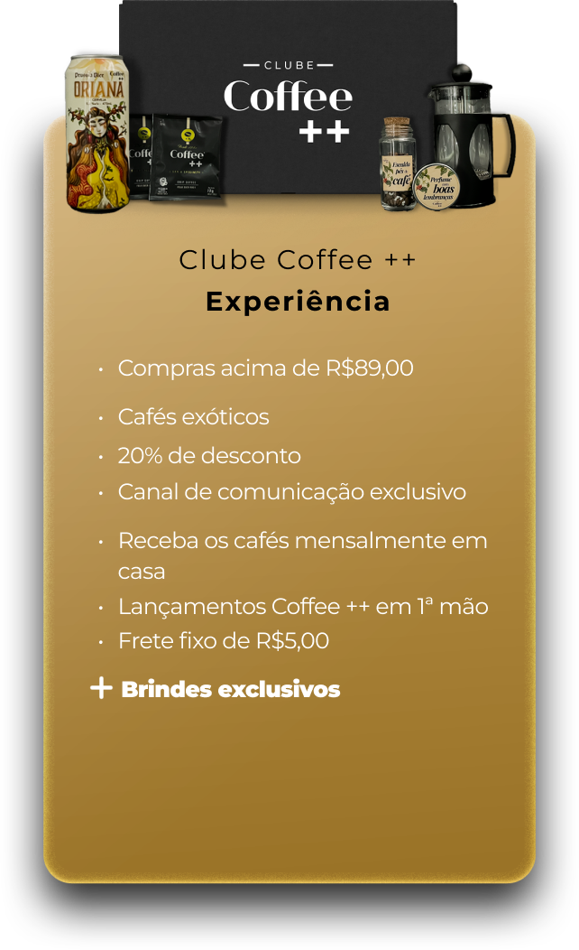 Categoria Mais Experiência - Clube Coffee Mais