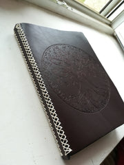 notebook protector made by Les Cuirs de Coline in Pykara leather