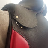 Horse saddle made by AB Sellier with flaps leather Printed Gavarnie