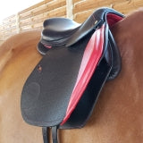 Horse saddle made by AB Sellier with flaps leather Printed Gavarnie