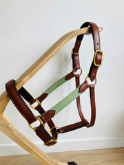 Halter made by Sellerie Gaby in saddle leather Radermecker