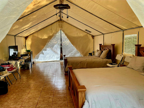 Interior View of Wall Tent