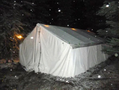 Wall Tent in Snow