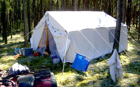 Outside view of Canvas Tent
