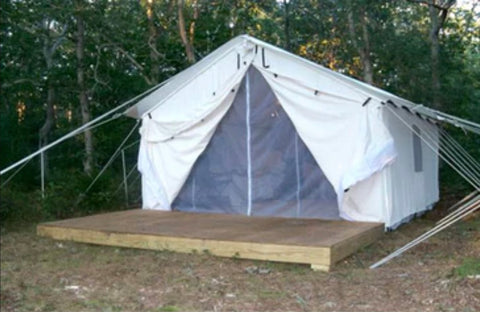 Canvas Tent on Platform