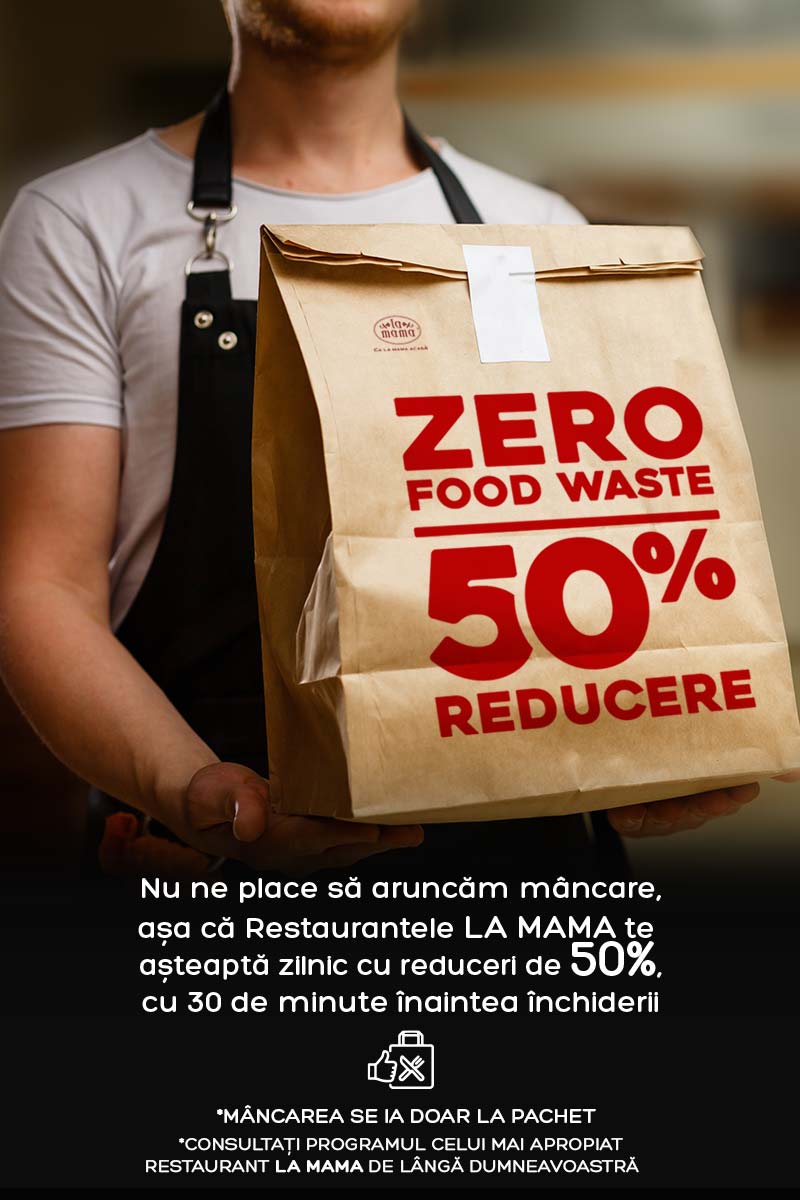 La Mama Restaurant zero waste 50% reducere