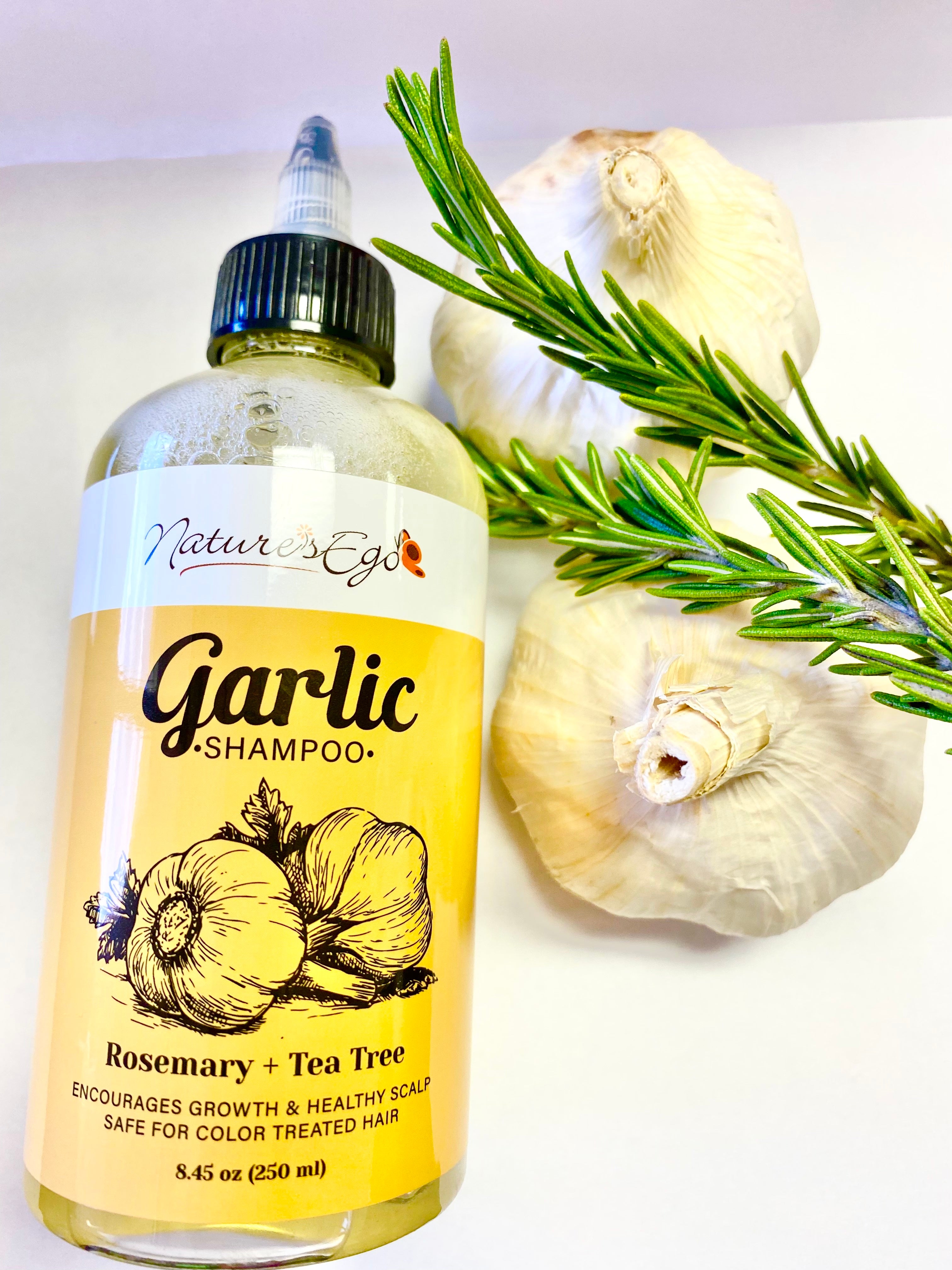Garlic Shampoo 8 oz (all hair types) NaturesEgo
