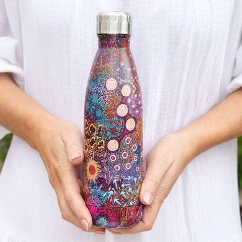 Aboriginal women's dreaming water bottle gift ideas
