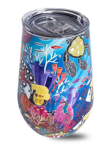 Australian art travel mug