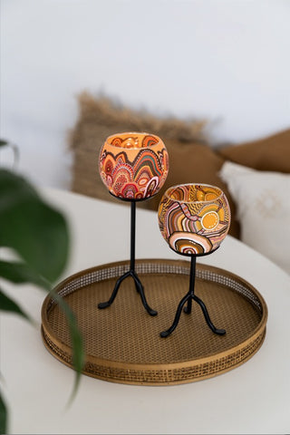 unique Australian candle holders that glow