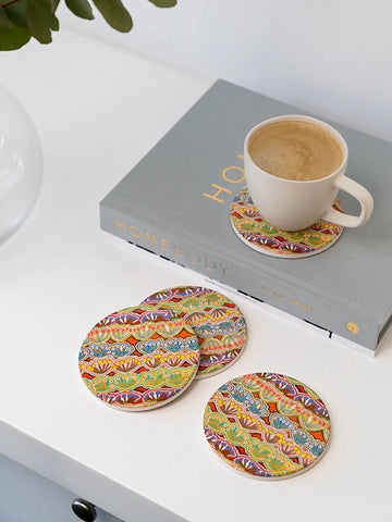 Aboriginal Art Coasters uniquely Australian gifts from Koh Living