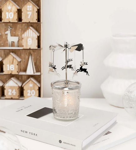 Reindeer Carousel Candle Holder by Koh Living