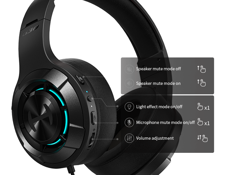 Edifier G30 II 7.1 Virtual Surround Sound Gaming Headphones With Mic