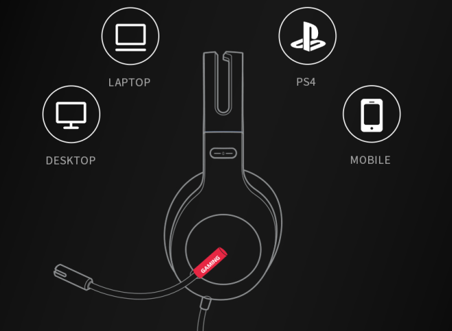 Great Compatibility  G1 gaming headset is compatible with a wide range of smart devices including laptops, PS4, and desktops.