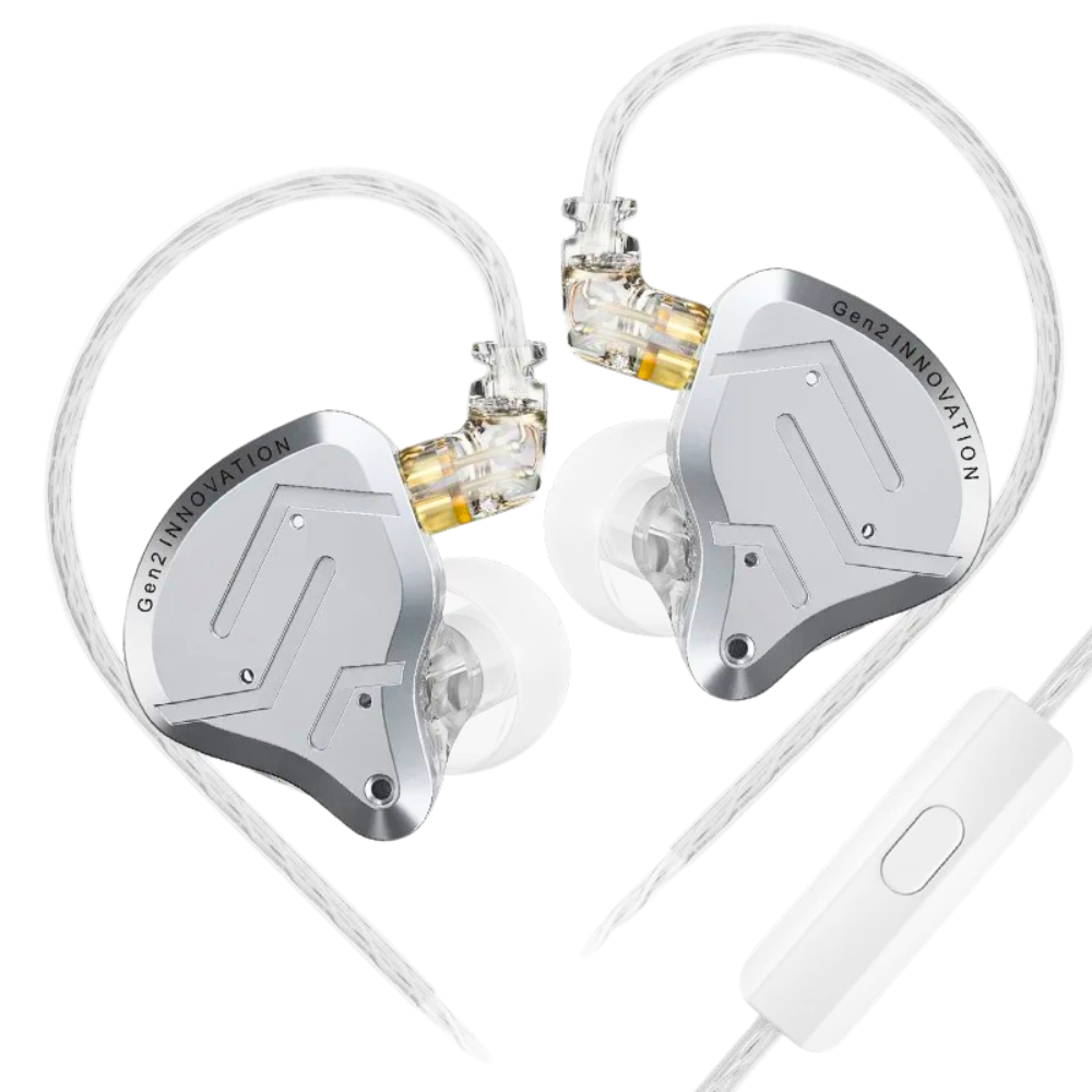 Kz Zs10 Pro Hybrid Iem Earphones - Noise Cancelling, Detachable Cable