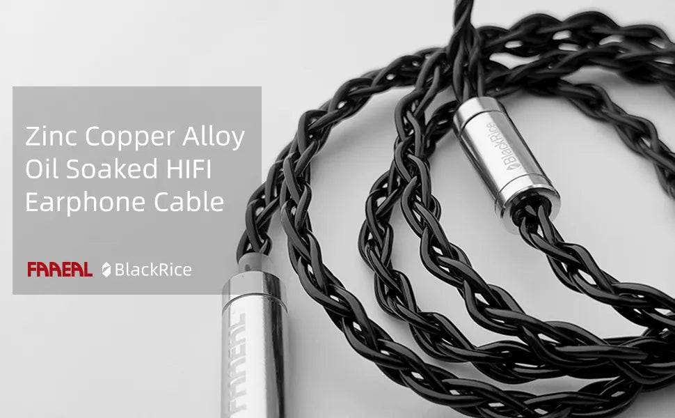 FAAEAL FBC401 BlackRice Oil Soaked Upgrade Cable for IEM