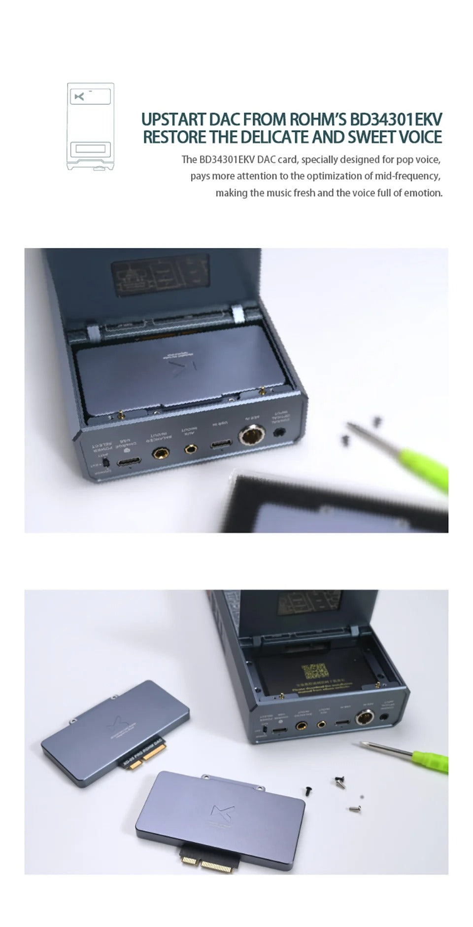 xDuoo XD05 Pro - ROHM BD34301 DAC Card