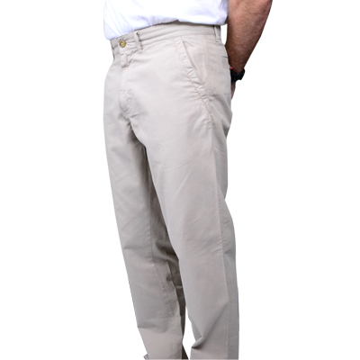 FLAT FRONT TWILL TROUSERS